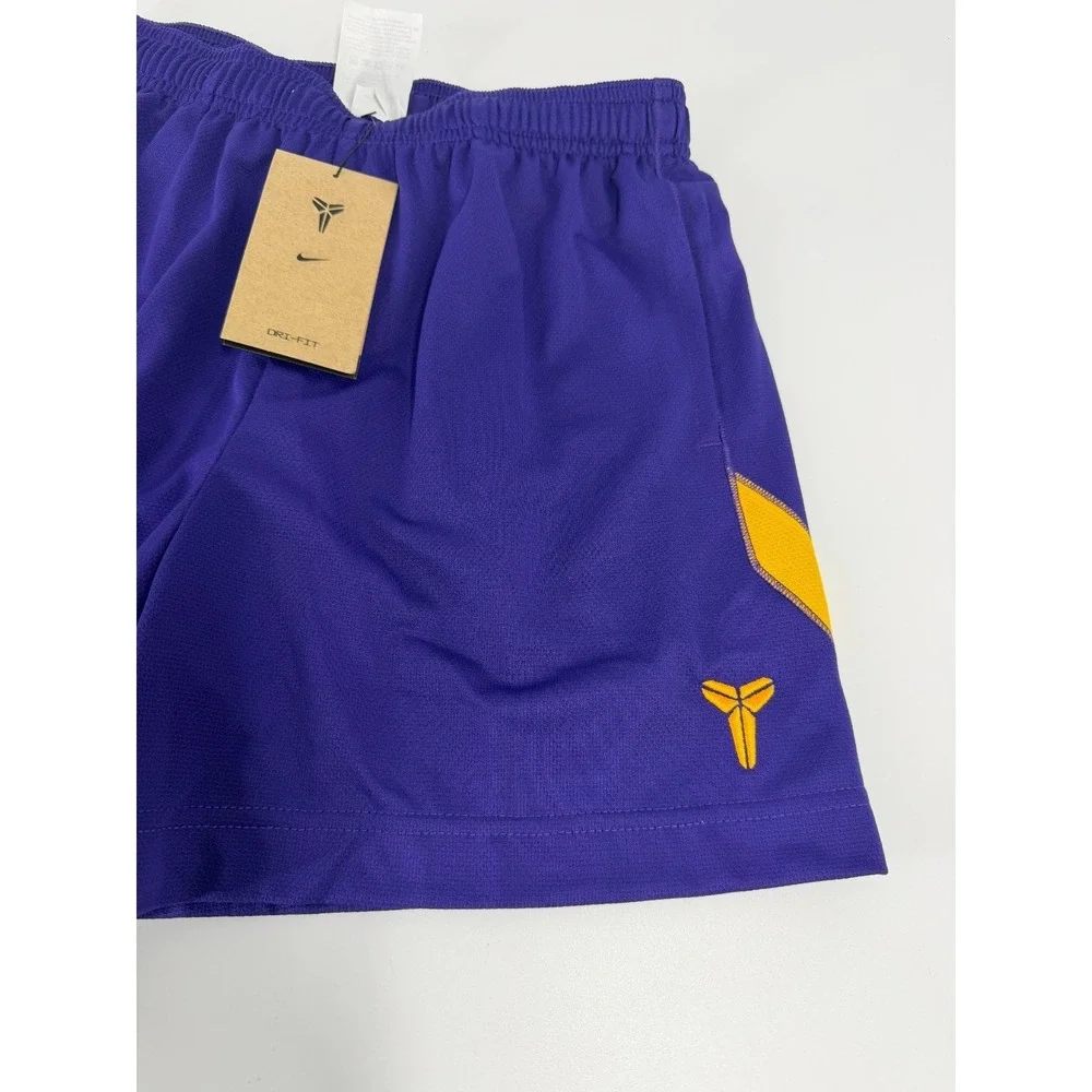 Nike Kobe Lakers Youth Boys Purple Basketball Shorts‎ HJ1005-547 Size XL XLARGE